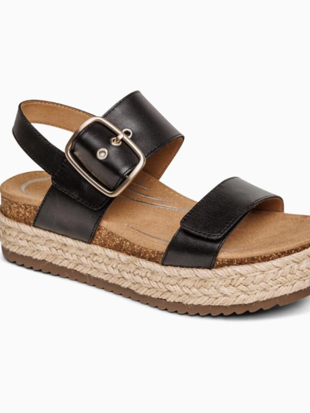 Aetrex Vania Arch Support Platform Sandal 38 (7.5-8)